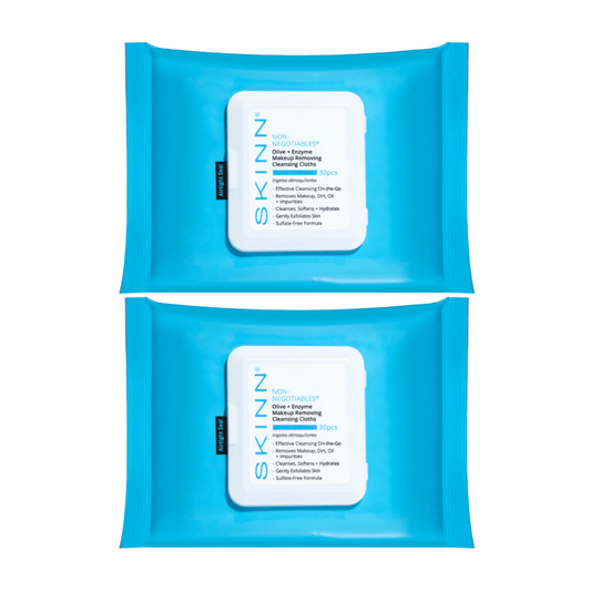 Olive + Enzyme Makeup Removing  Cleansing Cloths - 2 Pack
